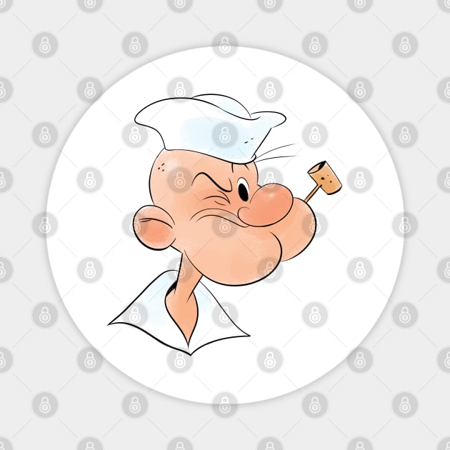 Popeye Magnet by FanartFromDenisGoulet